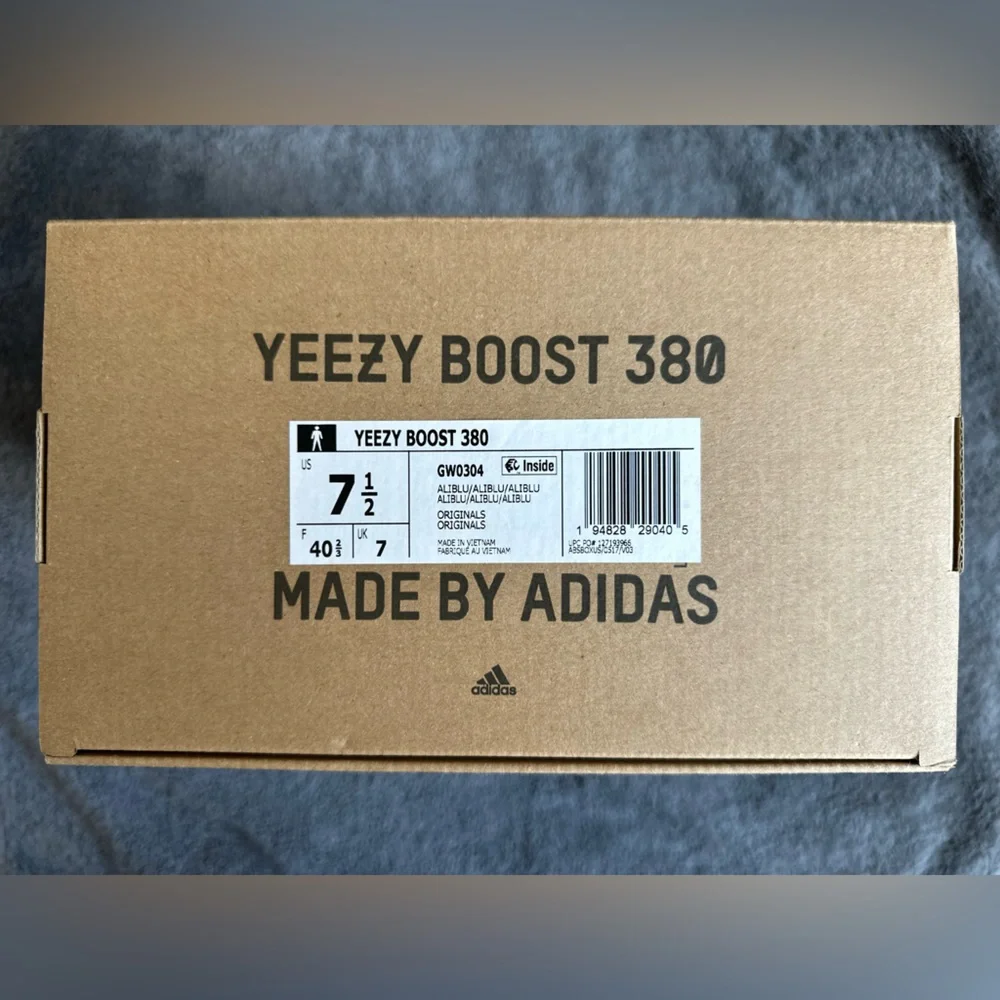 adidas Yeezy Boost 380 - Alien Blue - Men 7.5 - Barely Worn - Picture 12 of 13